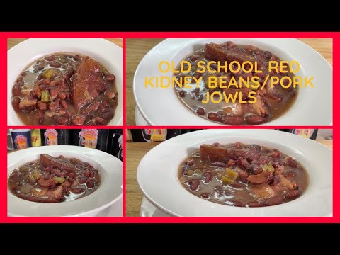 A VERY EASY & COMFORTING MID WEEK MEAL /OLD SCHOOL RED KIDNEY BEANS & SMOKED PORK JOWLS(INSTANT POT)