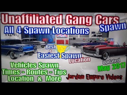 GTA 5 Online Ultra Rare "Unaffiliated Gang Cars" Best Of All 4 Unaffiliated Gang Car Spawn Locations