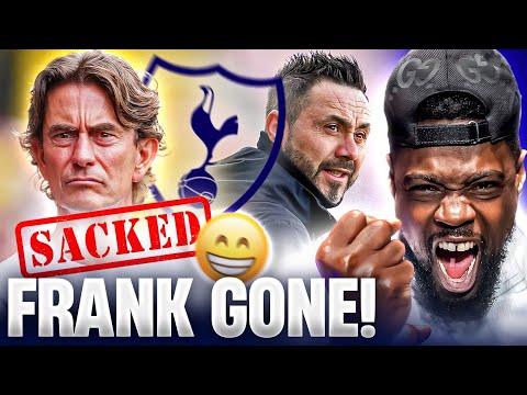 THOMAS FRANK HAS BEEN SACKED BY TOTTENHAM! EXPRESSIONS REACTS