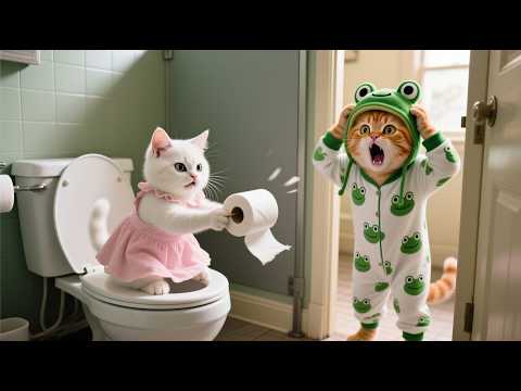 Ginger Kitten’s Bathroom Mistake Leads to Mama Cat’s Sacrifice