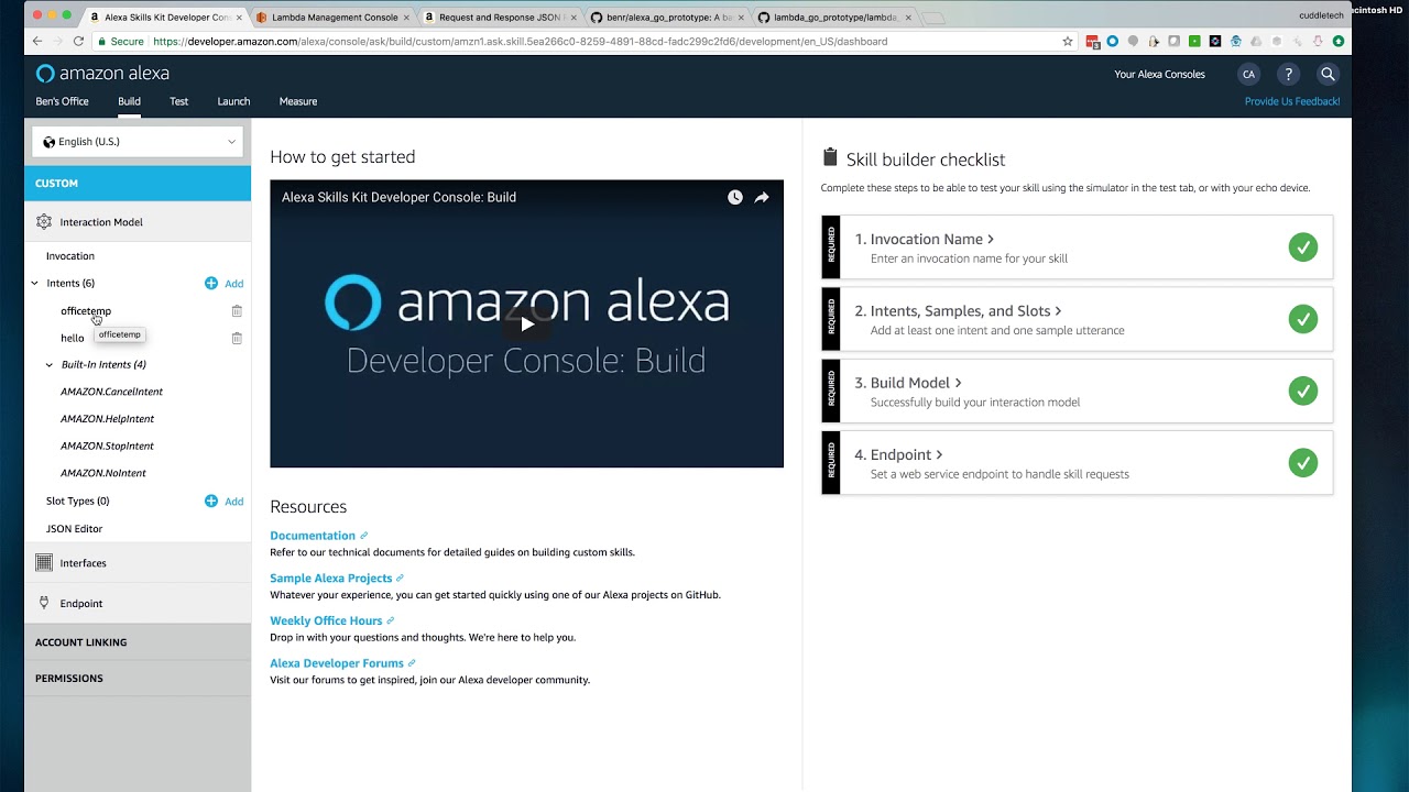 Developing Alexa Skills in Golang Using AWS Lambda