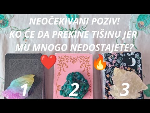NEOČEKIVANI POZIV! KO ĆE DA PREKINE TIŠINU JER MU MNOGO NEDOSTAJETE? ❤️🔥💞 IZABERI KARTU TAROT 