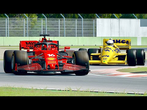 Ferrari F1 2021 vs Lotus F1 1986 at Imola GP