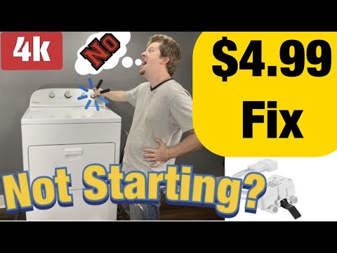 Easy Fix for Dryer Not Starting - how to REPAIR & Troubleshoot not turning on Whirlpool Admiral￼