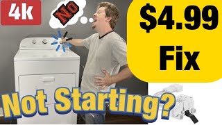 Easy Fix for Dryer Not Starting - How to Repair & Troubleshoot Not Turning On Whirlpool Admiral