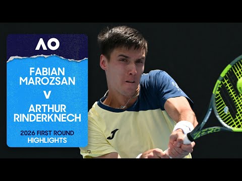 Fabian Marozsan v Arthur Rinderknech Highlights | Australian Open 2026 First Round