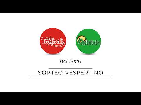 Sorteo Vespertino de Quiniela y Tómbola - 04/03/2026