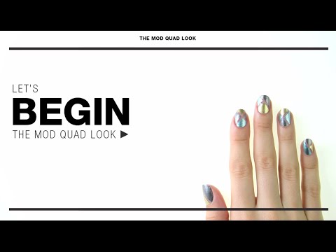 Nail How-To: The Mod Quad 'Cut-Out' Look | Sephora