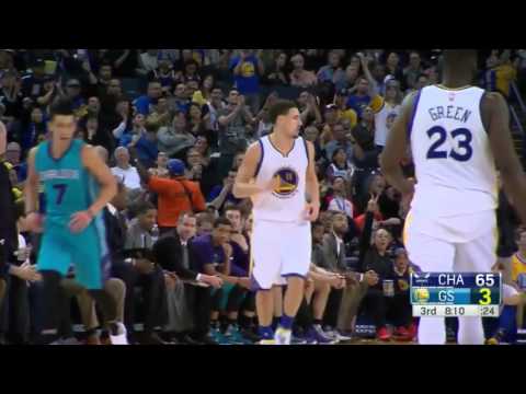 Golden State Warriors With 15 3 Pointers vs Charlotte Hornets   January 4, 2016   NBA 2015 16 Season