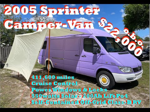 For Sale, A Purple Camper Van Called Back Pack
