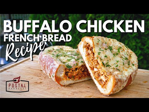 Buffalo Chicken Stuffed French Bread Sandwich Recipe
