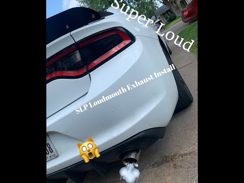 SLP LOUDMOUTH EXHAUST INSTALL/DODGE CHARGER RT/REVING + PULL/BEST EXHAUST