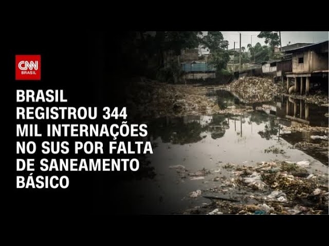 Falta de saneamento básico causa 344 mil internações em 2024 | CNN PRIME TIME