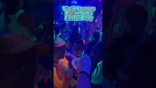 NEW themed party on Virgin Voyages Brilliant Lady! #virginvoyages #cruisetips #shorts