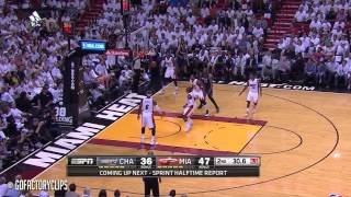 Al Jefferson - Kemba Walker - Miami Heat - Charlotte Bobcats - Game 1