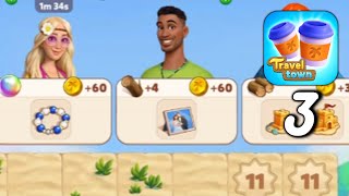 Travel Town - Shells and sand castles /Gameplay Walkthrough Part.3 (Android, iOS)