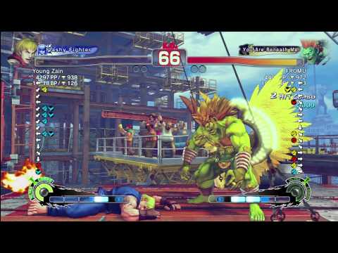 Young Zain [Ken] vs FROMU [Blanka] SSF4 Arcade Edition