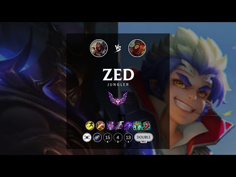 Zed Jungle vs Wukong - KR Master Patch 12.11