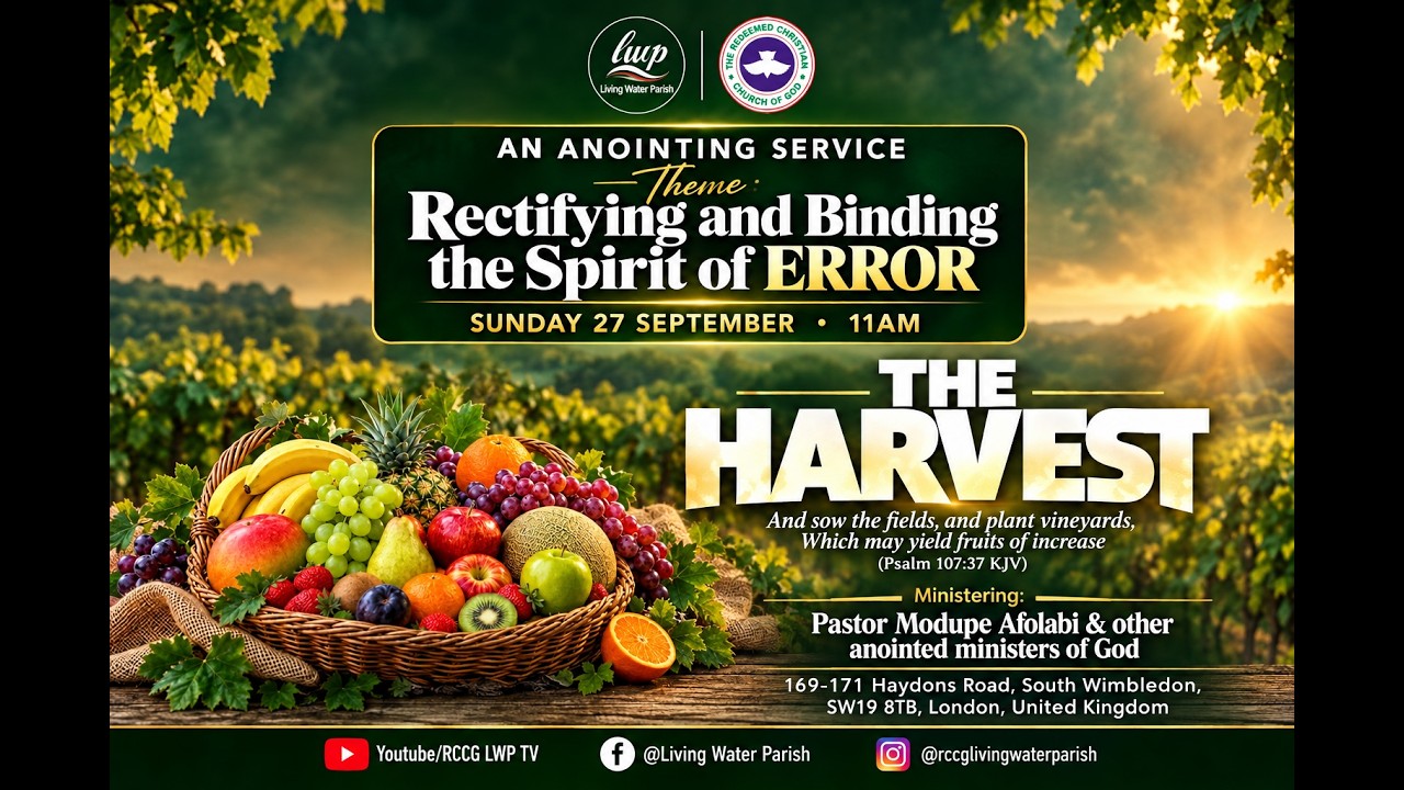 Sunday Service at RCCG Living Water Parish - 27 September 2026
