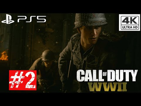 Call Of Duty WW2 Walkthrough Part 2 Campaign FULL GAME [4K 60FPS] - No Commentary PS5 Gameplay