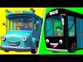 Wheels On The Bus Go Round And Round Nursery Rhymes Collection Kids Song