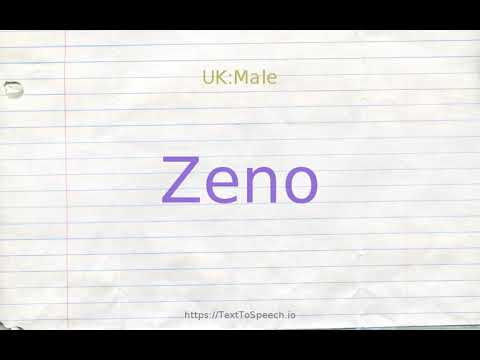 How to pronounce zeno