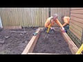 How to build raised beds using railway sleepers.
