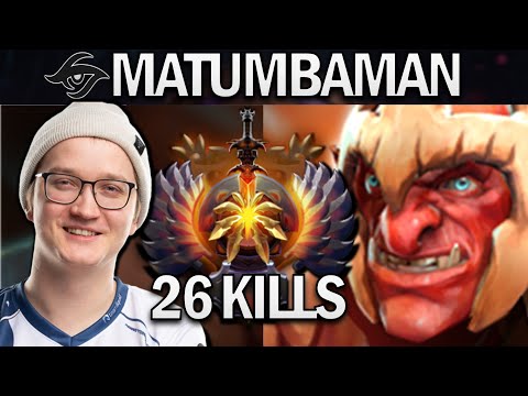 SECRET.MATUMBAMAN TROLL WARLORD WITH 26 KILLS - DOTA 2 7.28 GAMEPLAY