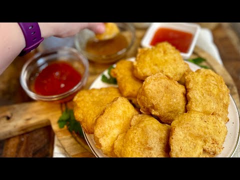 Homemade Chicken Nuggets (McDonald’s inspired)- The Lazy Girls Kitchen