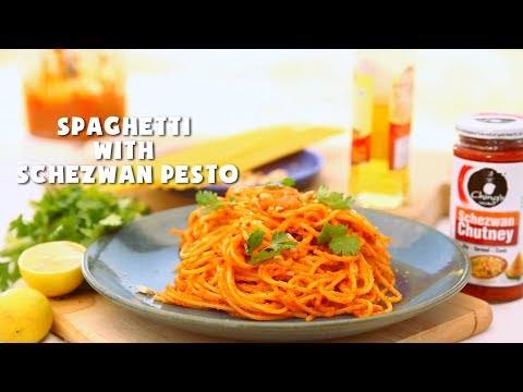 How To Make Spaghetti With Schezwan Pesto Sauce | Pasta Recipe | Easy Recipes | Ching's Secret