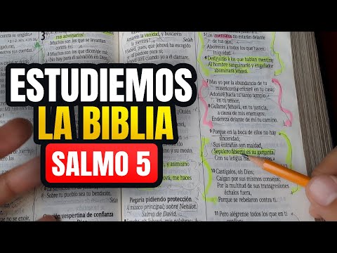 Cómo ESTUDIAR la BIBLIA correctamente, estudio bíblico Salmos 5