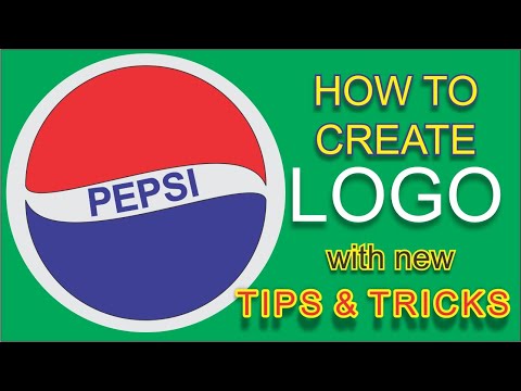 New tips to create a Pepsi logo in Coreldraw! || Learn how to create a Pepsi logo in Corel draw