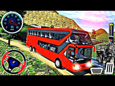 Offroad Hill Coach Bus Driving Simulator 3D | Real Uphill Bus Drive 2025 | Android Gameplay |