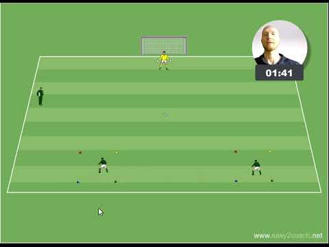 Fußballtraining - Schnelligkeit mit Abschluss