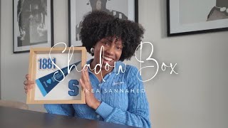 Half price shadow box with IKEA SANNAHED frame