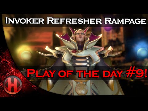 Dota 2 Play of the Day! #9 - Invoker Refresher Rampage