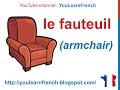 French Lesson 88 - Pieces of Furniture - Les meubles ...