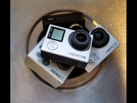 A look inside a garbage disposal with a Go Pro