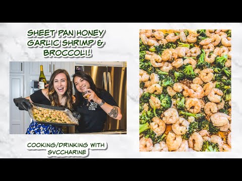 Easy Sheet Pan Honey Garlic Shrimp and Broccoli! Healthy Recipe!