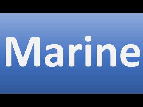 How to Pronounce Marine
