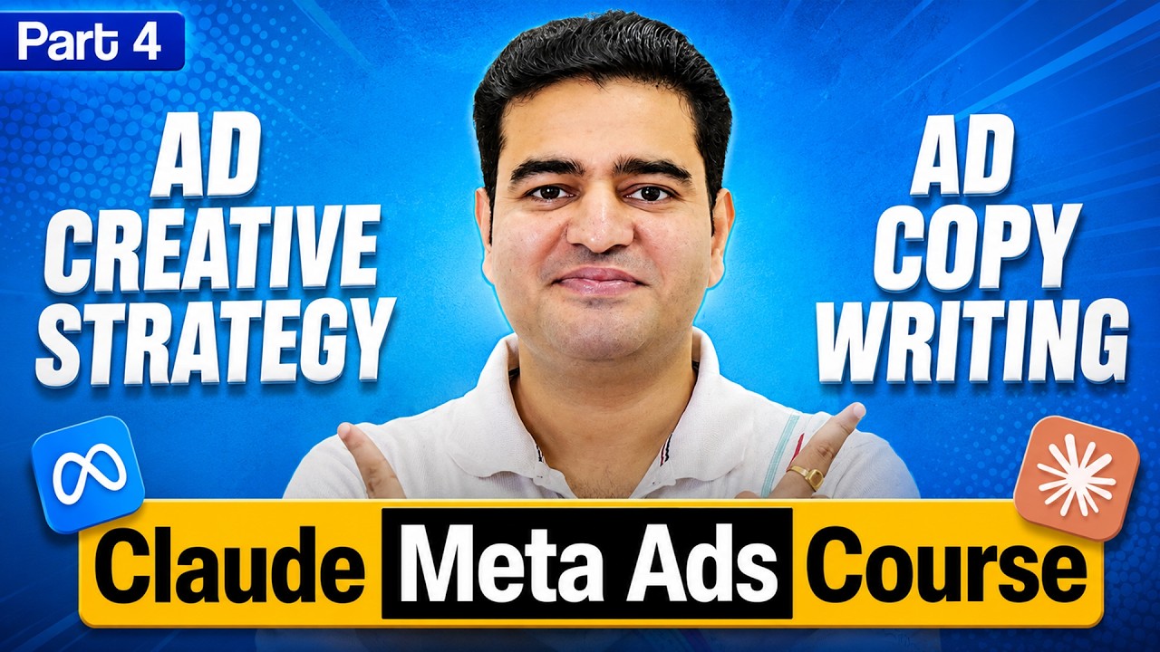 Use Claude AI for AD Copy & AD Creative Strategy Full Tutorial in Hindi | #claudemetaads