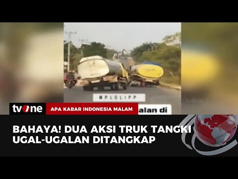 Dua Sopir Truk Ugal-ugalan Membahayakan Ditangkap Polisi | AKIM tvOne