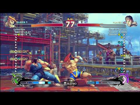 Gamerbee [Adon] vs SpaciousBrute8 [Ryu] SSF4 Arcade Edition