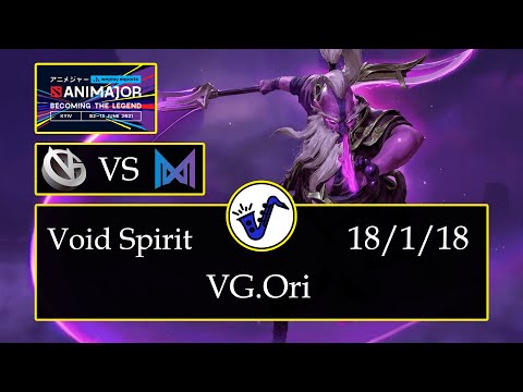 Void Spirit Dota 2 - VG.Ori - 18/1/18 - Mid Lane / Pos 2 - Vici Gaming VS Team Nigma - WePlay 2021
