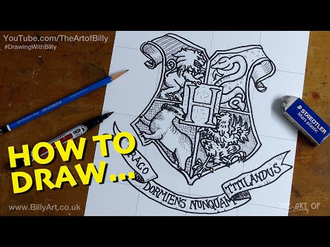 How To Draw Hogwarts School of Witchcraft and Wizardry...