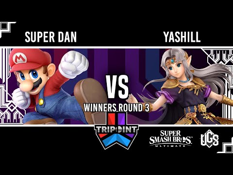 Tripoint Smash 186  -  Winners Round 3  -  Super Dan(Mario) Vs. Yashill(Zelda)