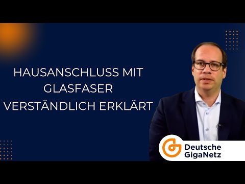 So funktioniert der Glasfaser-Hausanschluss