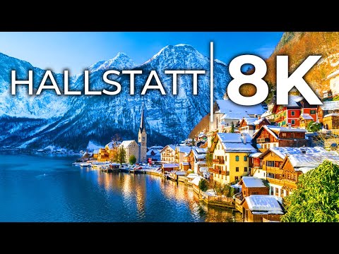 Hallstatt Village Austria 8K ULTRA HD HDR 60 FPS - Beetle Cascading