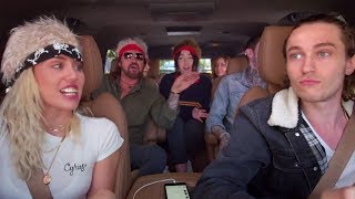 Miley Cyrus &amp; Family Sing Billy Ray&#39;s &quot;Achy Breaky Heart&quot; On Carpool Karaoke