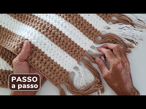 MACADAMIA RUG - Step-by-step crochet rug | filet crochet fantasy stitch